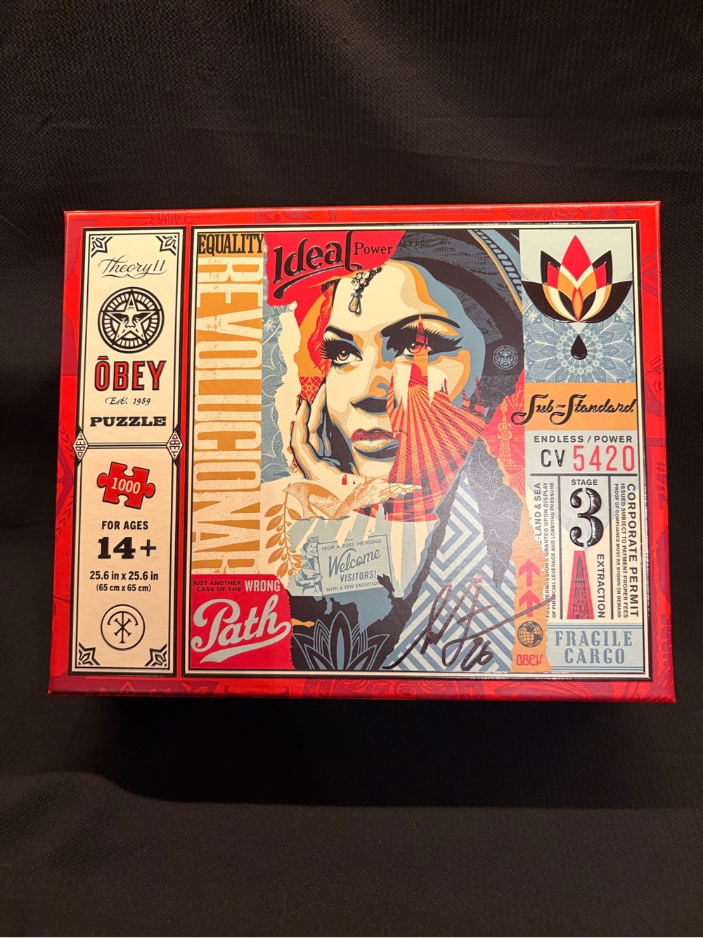 Shepard Fairey Hand Signed OBEY 35th Anniversary Puzzle Theory11